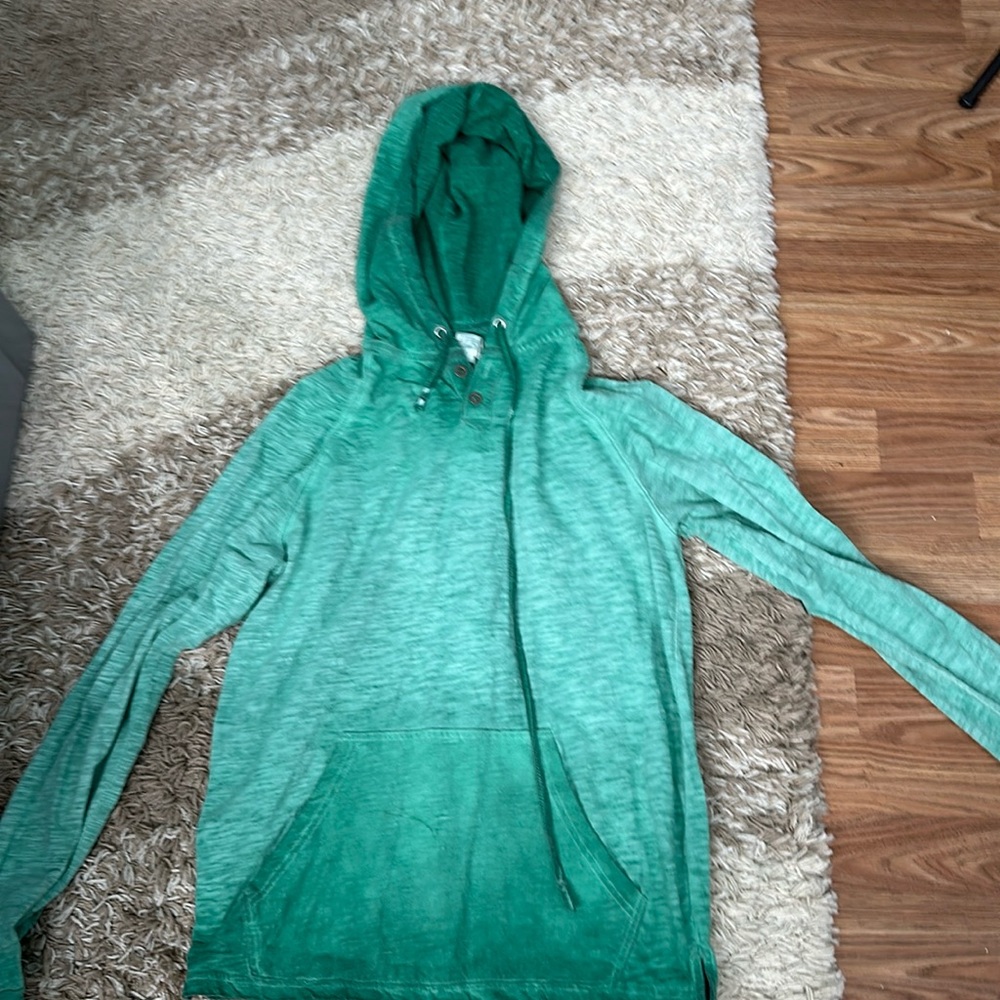 Sweatshirt/hoodie, size Medium, green